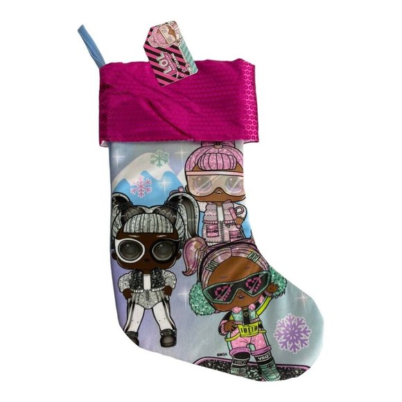 LOL Surprise Christmas Holiday Stocking All Star Sports Series Pink Sequin NEW - Picture 2 of 11